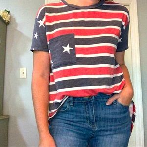 Patriotic Striped Tee
